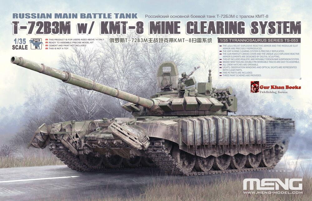 Russian Main Battle Tank T-72B3M w/ KMT-8 Mine Clearing System von MENG Models