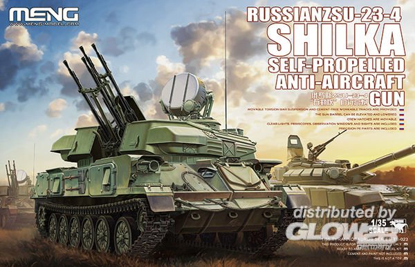 Russian ZSU-23-4 Shilka Self-Propelled Anti-Aircraft Gun von MENG Models