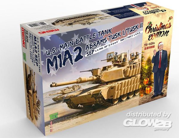 U.S. Main Battle Tank M1A2 SEP Abrams TUSK I/TUSK II - Limited Christmas Edit von MENG Models