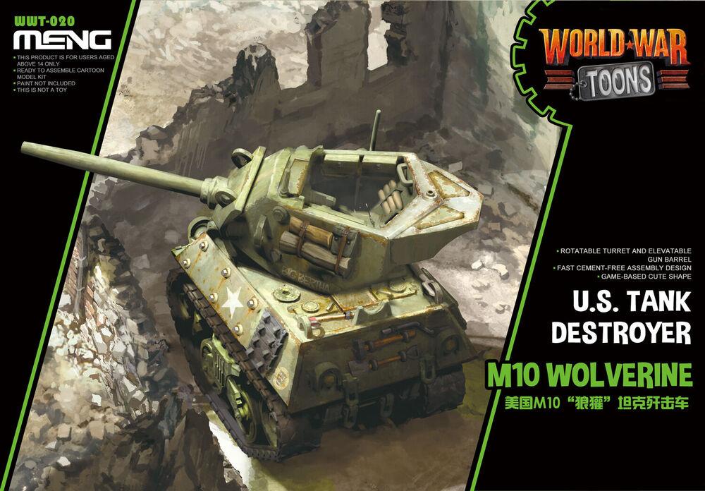 U.S. Tank Destroyer M10 Wolverine (Cartonn Model) von MENG Models