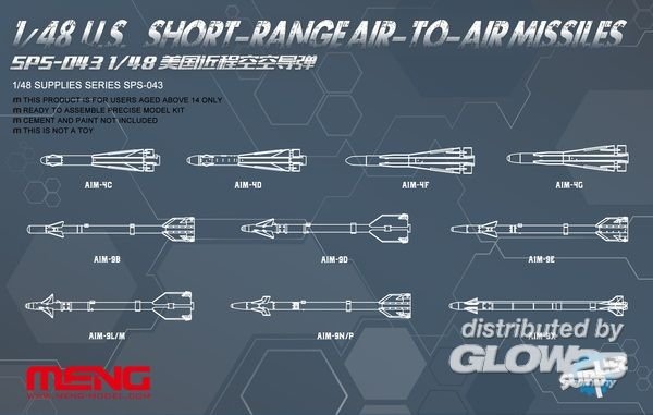 U.S.Short-range Air-to-air Missiles von MENG Models