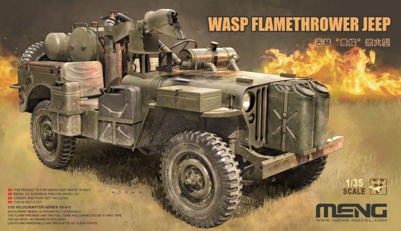 WASP Flamethrower Jeep von MENG Models
