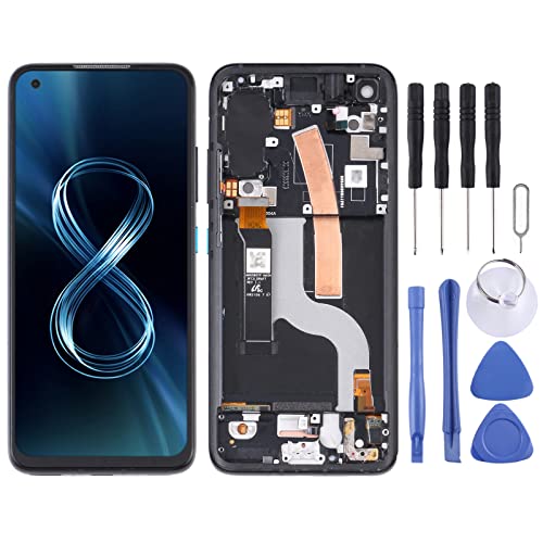 AMOLED LCD -Bildschirm für ASUS Zenfone 8 ZS590ks Digitizer Vollbaugruppe mit Rahmen von MENGHONGLLI Phone Screen