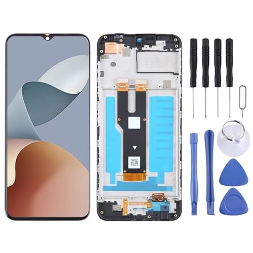Handy Ersatzzubehör Fr ZTE Blade V50 Smart 7060 LCD -Bildschirm -Digitalisierer Vollmontage mit Rahmen (schwarz) Telefon-Ersatzteil von MENGHONGLLI Phone Spare Part