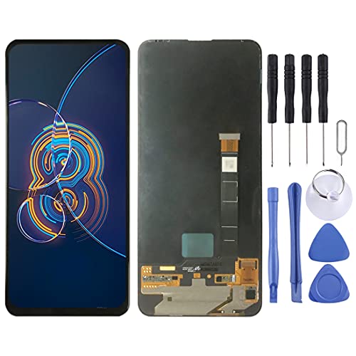 MENGHONGLLI AMOLED LCD -Bildschirm für Asus Zenfone 8 Flip ZS672Ks mit Digitalisierer Vollbaugruppe (schwarz) von MENGHONGLLI