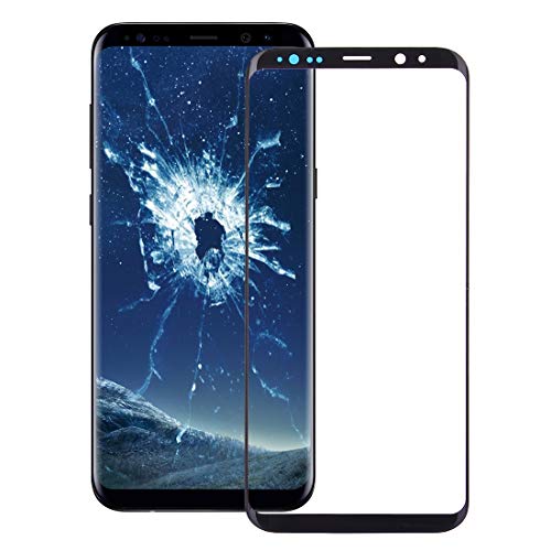 MENGHONGLLI for Galaxy S9+ Front Screen Outer Glass Lens(Black) von MENGHONGLLI