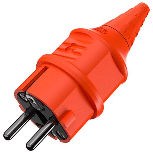 MENNEKES 10837 Schutzkontaktstecker Kunststoff 230V Orange IP44 von MENNEKES