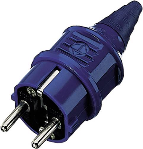 MENNEKES 10838 Schutzkontaktstecker Kunststoff 230V Blau IP44 von MENNEKES