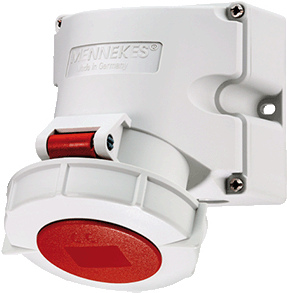 MENNEKES Elektrotechnik GmbH & Co. KG CEE-Wandsteckdose 16A 400V 5polig (9142) von MENNEKES