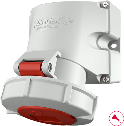 MENNEKES Elektrotechnik GmbH & Co. KG CEE-Wandsteckdose 32A 400V 5polig (9182) von MENNEKES