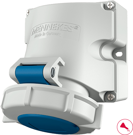 MENNEKES Elektrotechnik GmbH & Co. KG Wanddose TwinCONTACT 16A3p6h230V IP67 (9105) von MENNEKES