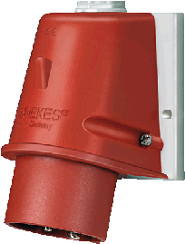 MENNEKES Elektrotechnik GmbH & Co. KG Wandstecker 16A 5p 6h 400V IP44 801 (801) von MENNEKES