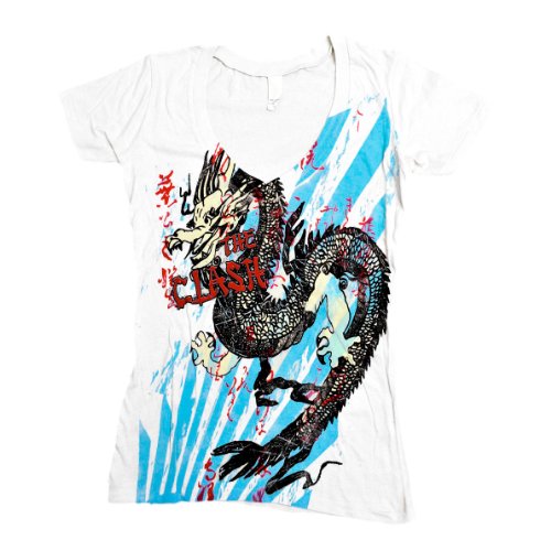 Dragon Burst T-Shirt (Wht,l,Female) von MERCHANDISING