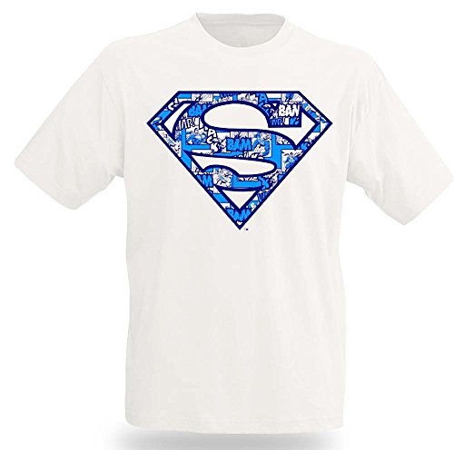 White Shirt Blue Logo (T-Shirt Größe S) von MERCHANDISING