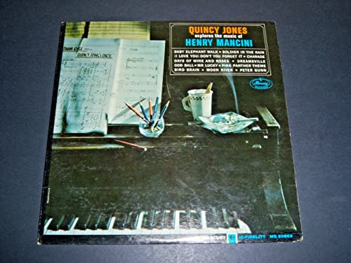 QUINCY JONES LP, EXPLORES THE MUSIC OF HENRY MANCINI (US ISSUE EX/EX VINYL) von MERCURY