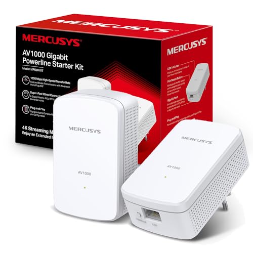 MERCUSYS MP500 KIT PLC Powerline AV1000 Gigabit MERCUSYS MP500 KIT PLC Powerline AV1000 Gigabit von MERCUSYS