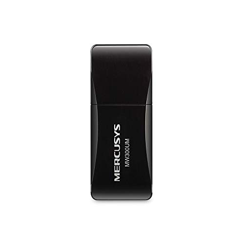 MERCUSYS MW300UM WLAN Adapter, WiFi Stick bis zu 300MBit/s, 2,4GHz, Mini Größe, geeignet für Windows 10/8/7/XP, WPA und WPA2-Verschlüsselungs-Standard MERCUSYS MW300UM WLAN Adapter, WiFi Stick bis zu 300MBit/s, 2,4GHz, Mini Größe, geeignet für Windows 10/8/7/XP, WPA und WPA2-Verschlüsselungs-Standard von MERCUSYS