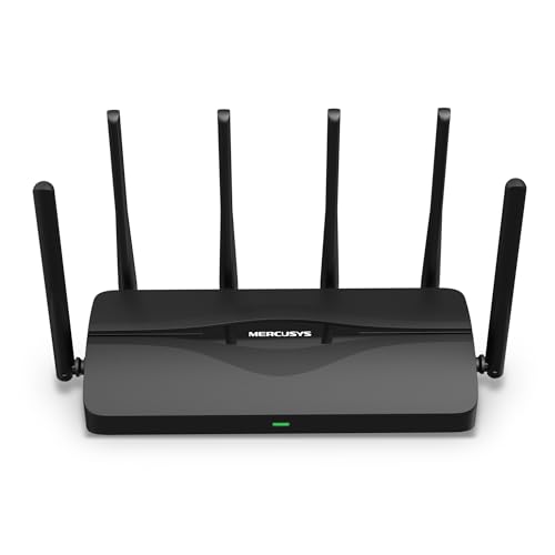 Mercusys Tri-Band BE9300 WiFi 7 Router MR47BE | 4 x 2,5G-Ports | 6 Hochleistungsantennen | 320 MHz-Kanäle | 6 GHz | Gastnetzwerk | MERCUSYS app | IPTV IPv6 WPA3 VPN Mercusys Tri-Band BE9300 WiFi 7 Router MR47BE | 4 x 2,5G-Ports | 6 Hochleistungsantennen | 320 MHz-Kanäle | 6 GHz | Gastnetzwerk | MERCUSYS app | IPTV IPv6 WPA3 VPN von MERCUSYS