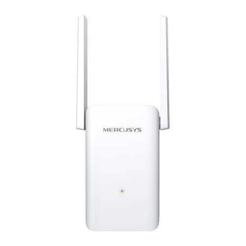 Mercusys ME80X WLAN Verstärker Wi-Fi 6 Repeater, AX3000 Dualband(574 Mbps bei 2,4GHz, 2402 Mbps bei 5GHz), Gigabit Port, App Steuerung, Signalstärkeanzeige, AP Modus von MERCUSYS