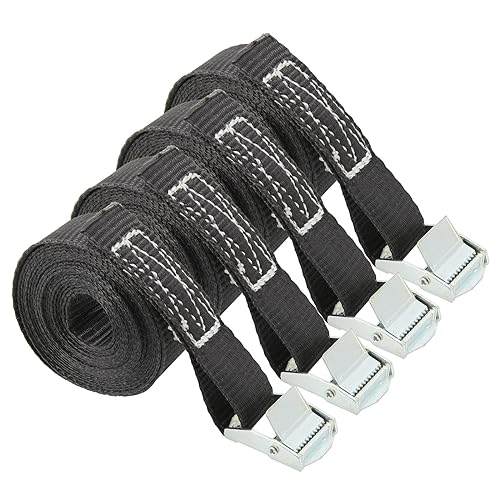 Zurrgurte, 1100lb Zurrgurte Zurrgurt Auto RV Motorrad Fahrrad mit Metallschnalle Abschleppseil Starke Ratsche for Frachtpäcktasche Kajak,Logistische Zurrgurte(2pcs) von MERHOVO