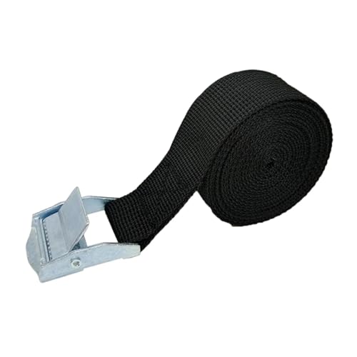 Zurrgurte, 3-Gurte mit Schnallen-Zurrgurt for Motorrad, Auto, Fahrrad, Metall-Abschleppseil, starker Ratschen-Befestigungsgurt for Gepäcktaschen,Logistische Zurrgurte(1x Black) von MERHOVO