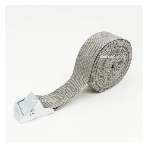 Zurrgurte, 3-Gurte mit Schnallen-Zurrgurt for Motorrad, Auto, Fahrrad, Metall-Abschleppseil, starker Ratschen-Befestigungsgurt for Gepäcktaschen,Logistische Zurrgurte(1x Gray) von MERHOVO