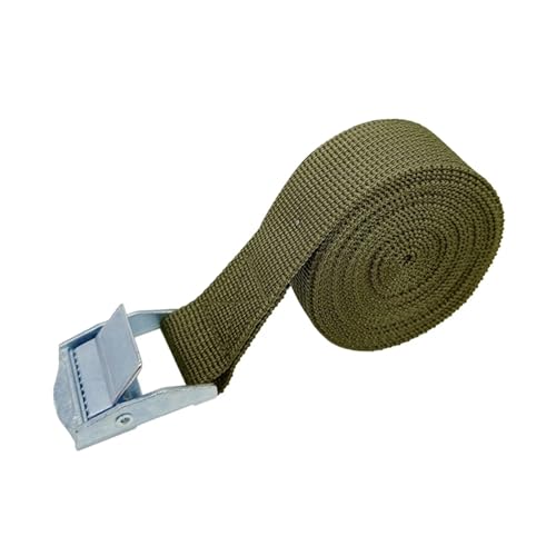 Zurrgurte, 3-Gurte mit Schnallen-Zurrgurt for Motorrad, Auto, Fahrrad, Metall-Abschleppseil, starker Ratschen-Befestigungsgurt for Gepäcktaschen,Logistische Zurrgurte(1x Green) von MERHOVO