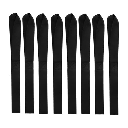 Zurrgurte, 4 Stück Motorrad-päckbanda, weiche Riemen, Abschleppseile for Auto, Motorrad, Transportgurtschlaufen, Spanngurte,Logistische Zurrgurte(Black 2Batteries) von MERHOVO