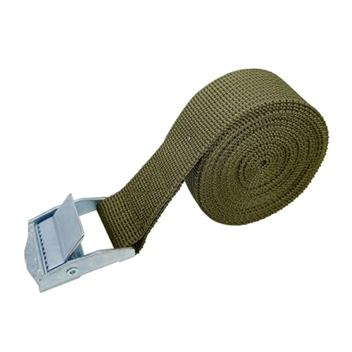 Zurrgurte, 4M Ladungsgurte mit Schnallen-Zurrgurt for Motorrad, Auto, Fahrrad, Metall-Abschleppseil, starker Ratschen-Befestigungsgurt for päcktaschen,Logistische Zurrgurte(1x Green) von MERHOVO