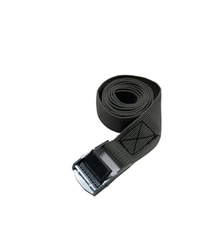 Zurrgurte, Ladungsgurte mit Schnallen-Zurrgurt for Motorrad, Auto, Fahrrad, Metall-Abschleppseil, starker Ratschen-Befestigungsgurt for päcktaschen,Logistische Zurrgurte(Grey 1m 1pcs) von MERHOVO