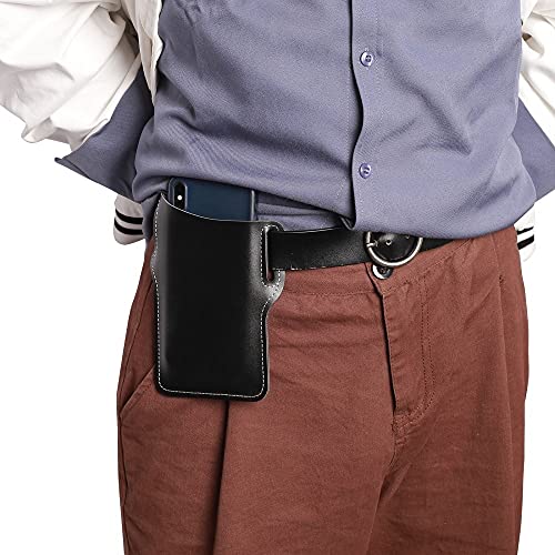 Handy Holster Gürtel, Leder Handy Gürteltasche für Alle Telefone unter 7.5 inch, Handytasche für Herren Damen von MEROURII