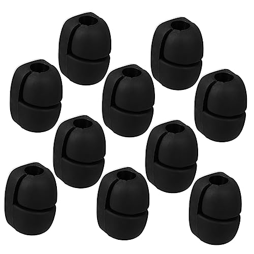 MERRYHAPY 10Stücke Kabelhalter Selbstklebende Drahtclips für Kabelmanagement zur Fixierung von Ladegeräten Kopfhörern Mehr für Glatte Oberflächen von MERRYHAPY