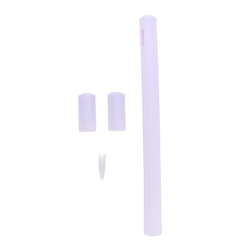 MERRYHAPY 1Stk Stiftetui aus Silikon Stiftschutz Federmäppchen Hülle Stylus Bleistifthalter Stylus Pen Zubehör Anti-Drop Stiftabdeckung Stifttasche Stifthalter aus Silikon Kieselgel Violett von MERRYHAPY