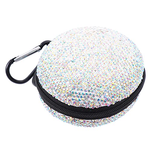 MERRYHAPY 1Stück Rhinestone Kopfhörer Box wasserdichte Aufbewahrungstasche Für Kabel Ohrhörer Tasten Tragbarer Organizer Für Reisen Optimaler Schutz Einfache Handhabung von MERRYHAPY
