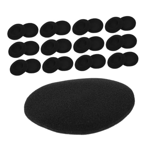 MERRYHAPY 30 Stück Kopfhörer Abdeckungen Schwamm Abdeckungen Headsets Universelle Kopfhörer Abdeckung Ohrhörer Polster Headset Ohrpolster Ersatz Runde Headset Pads Headset Schwamm von MERRYHAPY