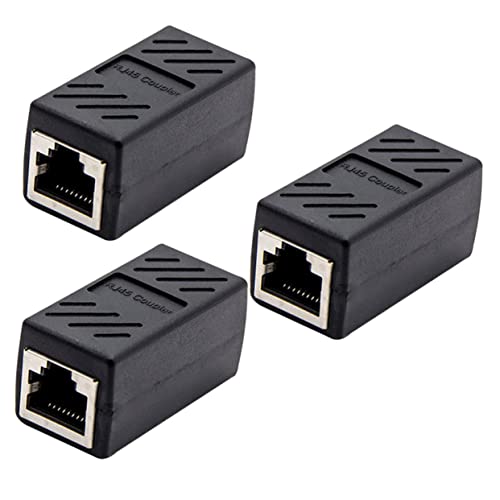 MERRYHAPY 3 stücke Ethernet Kabel Koppler Cat6 Kompatibel Ethernet Adapter Schwarz MERRYHAPY 3 stücke Ethernet Kabel Koppler Cat6 Kompatibel Ethernet Adapter Schwarz von MERRYHAPY