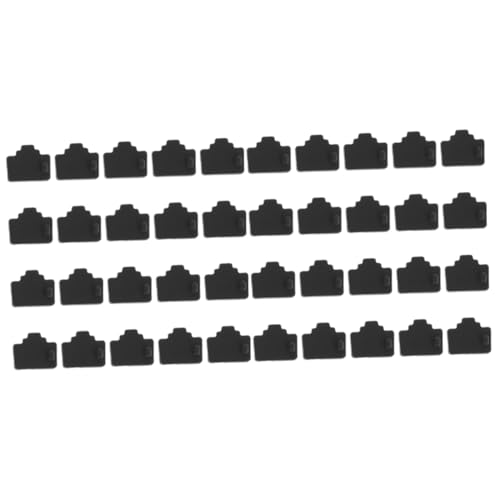 MERRYHAPY 40 STK RJ45 Staubstecker Ethernet-Hub-Port-Stopper Router-Port-Abdeckung staubstopp Staubdichte Abdeckung Abdeckungen für Netzwerkschnittstellen aus Silikon Hub-Port-Stecker Black von MERRYHAPY