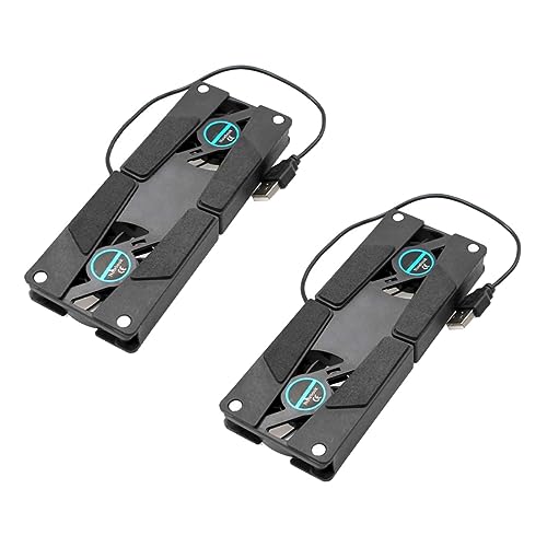 MERRYHAPY Notebook-Kühler mit Dual-Fan-Design tragbarer USB-Laptop-Kühlständer Anti-Rutsch-Matte 15-17-Zoll-Laptop-Kühlhalterung von MERRYHAPY
