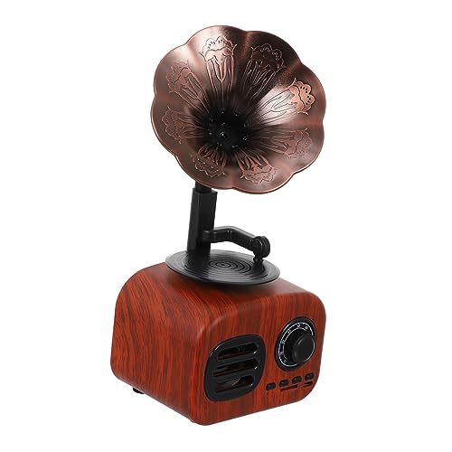 MERRYHAPY Retro Wireless Lautsprecher im Grammophon Design Holzoptik Tragbarer Stereo Lautsprecher mit Karten Support Perfekter Musikgenuss für Zuhause MERRYHAPY Retro Wireless Lautsprecher im Grammophon Design Holzoptik Tragbarer Stereo Lautsprecher mit Karten Support Perfekter Musikgenuss für Zuhause von MERRYHAPY