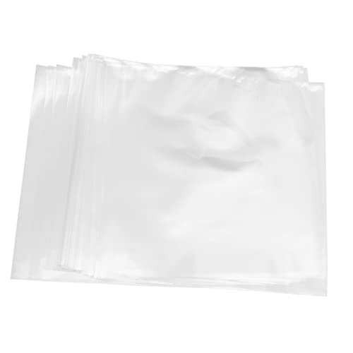 MERRYHAPY Verdickte Schallplattenhüllen 50 Stück 12 Zoll Keine Versiegelungsbeutel Schallplatten-plastiktüten Für Langlebigkeit von MERRYHAPY