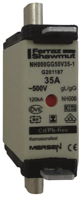 Mersen 1F645.000000 NH000 35A gG 500V NH-Sicherung sgl spannungsfrei (Inhalt 3 Stück) Mersen 1F645.000000 NH000 35A gG 500V NH-Sicherung sgl spannungsfrei (Inhalt 3 Stück) von MERSEN Deutschland Eggolsheim
