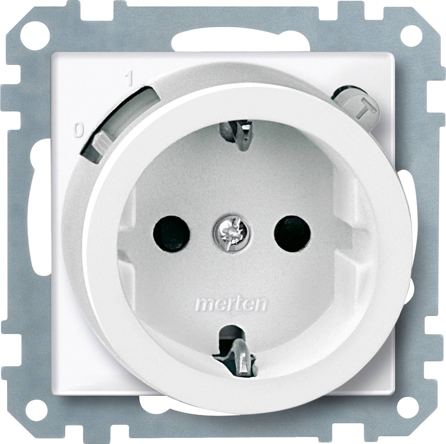 Merten FI-SCHUKO-Steckdose BRS 233819 polarweiß glänzend System M Merten FI-SCHUKO-Steckdose BRS 233819 polarweiß glänzend System M von MERTEN GMBH