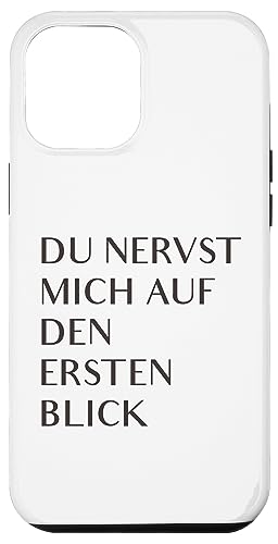Du nervst mich auf den ersten Blick | lustiger Spruch Happy Hülle für iPhone 12 Pro Max Du nervst mich auf den ersten Blick | lustiger Spruch Happy Hülle für iPhone 12 Pro Max von MERZchandise
