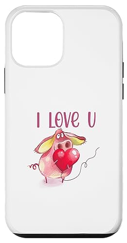 I Love you Partner Liebe Freundschaft Schweinchen Herz Hülle für iPhone 12 mini I Love you Partner Liebe Freundschaft Schweinchen Herz Hülle für iPhone 12 mini von MERZchandise
