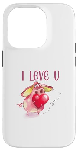 I Love you Partner Liebe Freundschaft Schweinchen Herz Hülle für iPhone 14 Pro I Love you Partner Liebe Freundschaft Schweinchen Herz Hülle für iPhone 14 Pro von MERZchandise