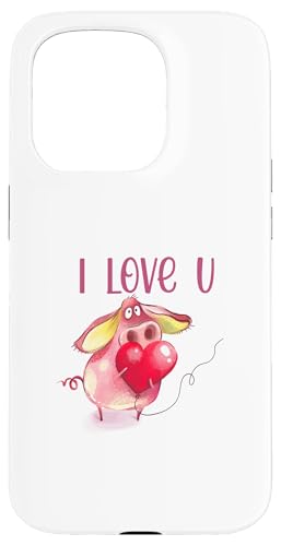 I Love you Partner Liebe Freundschaft Schweinchen Herz Hülle für iPhone 15 Pro I Love you Partner Liebe Freundschaft Schweinchen Herz Hülle für iPhone 15 Pro von MERZchandise