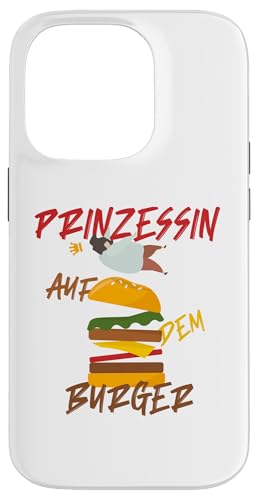 Prinzessin auf dem Burger Märchen lustig witzig Fast Food Hülle für iPhone 14 Pro Prinzessin auf dem Burger Märchen lustig witzig Fast Food Hülle für iPhone 14 Pro von MERZchandise