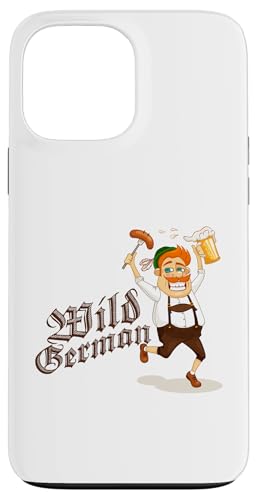 Wild German Lustiger Deutscher in Lederhosen witzig Bayer Hülle für iPhone 13 Pro Max Wild German Lustiger Deutscher in Lederhosen witzig Bayer Hülle für iPhone 13 Pro Max von MERZchandise