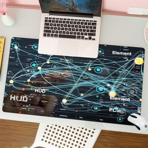 MESHIZIY Mauspad (400 × 750 MM) Verlängertes großes Mauspad Schreibtischauflage, rutschfeste Gummibasis, Gaming-Mauspad XLCloud-Speicher- und Computing-Konzept. von MESHIZIY