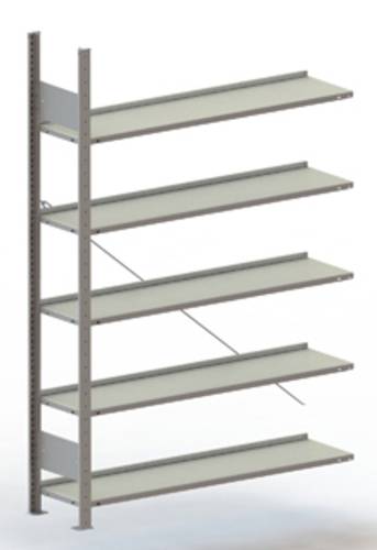 META Regalbau 177999 Aktenregal-Anbaumodul (B x H x T) 1006 x 1850 x 336mm Stahl verzinkt Verzinkt M von META Regalbau